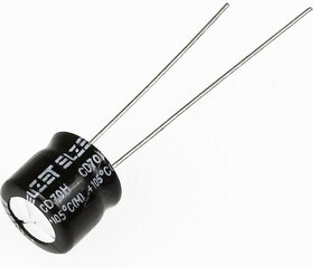 Конденсатор электролитический мини 22мкФ 35в 105°С ST / 5x5 / Jamicon