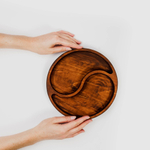 Деревянная менажница "Инь-Янь" из кедра