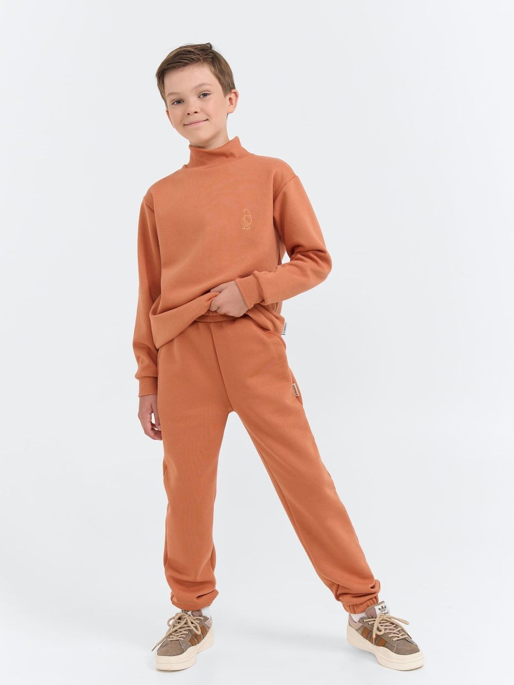 Джоггеры "Карамель" утепленные 7+