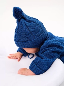 вязаный комбинезон для новорожденных