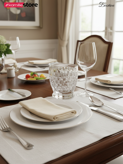 Набор стаканов 6 шт. 300 мл. из хрустального стекла с алмазной огранкой