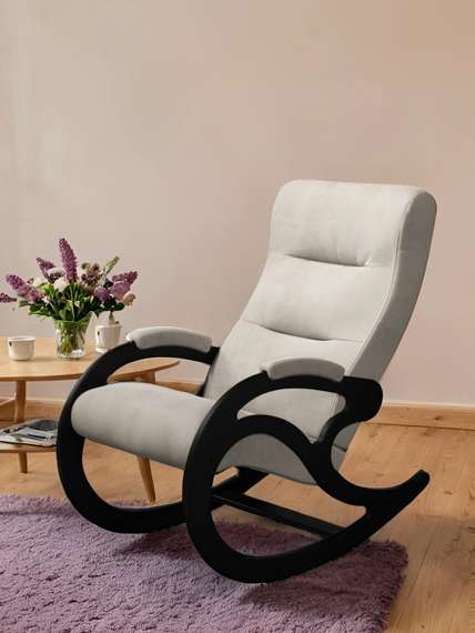 Кресло-качалка Каула Ткань Махх 100, каркас венге