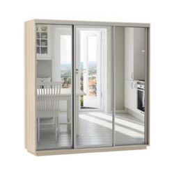 Шкаф-купе "Экспресс Экспенс Трио" (ясень шимо светлый) 2200х1800, МК Е1, г. Белореченск