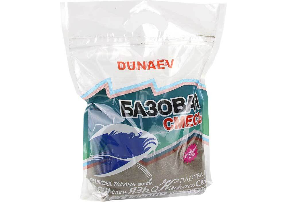Прикормка "DUNAEV Базовая смесь" 2,5кг Черная