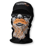 Маска ветро защитная Savage Gear Beard Balaclava Black Спандекс Черная 59215 (Балаклава) с принтом