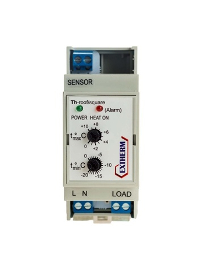 Термостат для управления системой электрообогрева на кровлях/площадках по темпер. воздуха EXTHERM Th-roof