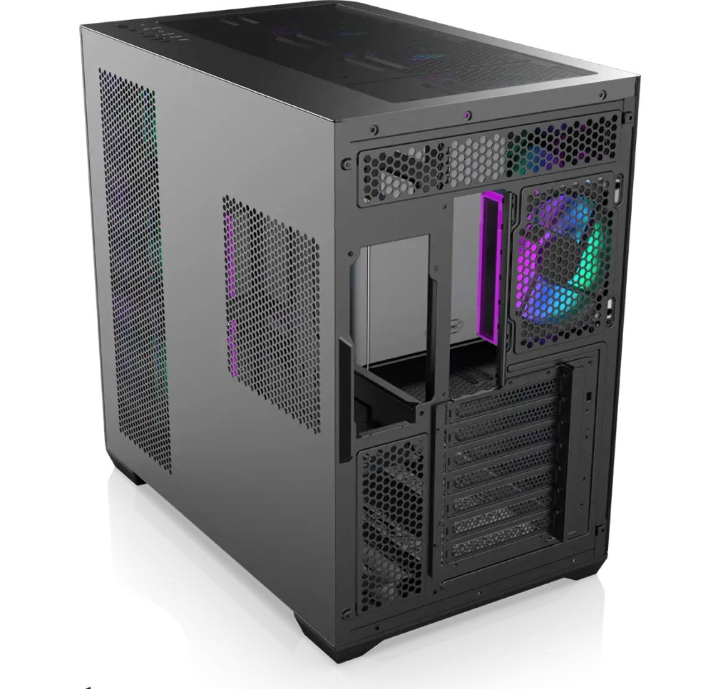 Корпус Raijintek ATREUS BT7, Midi-Tower, TG, 7x120mm ARGB, 2xUSB-A 3.0 + 1xUSB Type-C , E-ATX, ATX, mATX, mITX, Black