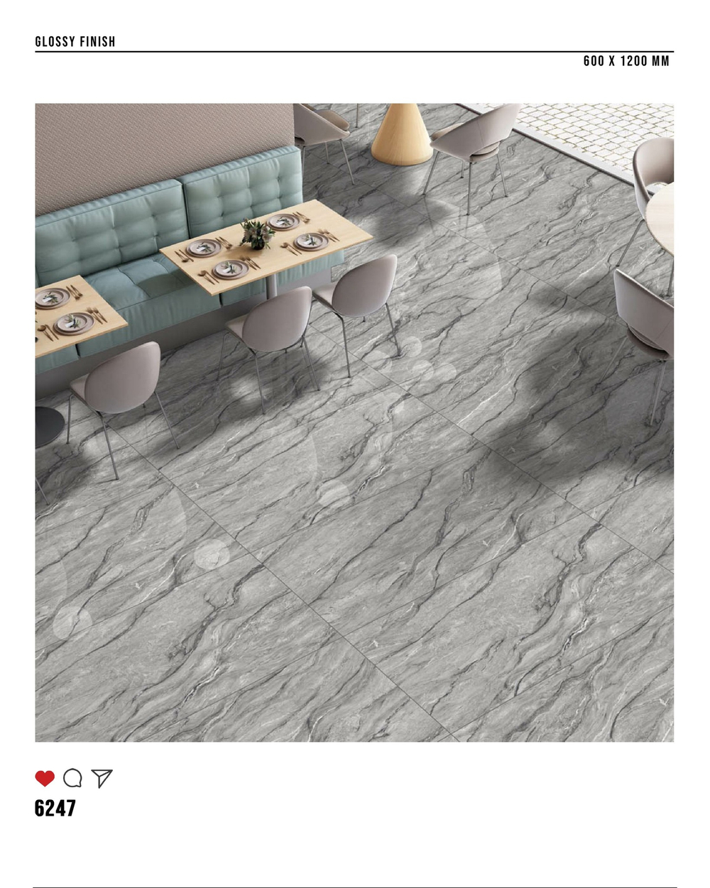 Керамогранит glossy №3 60х120, 6247