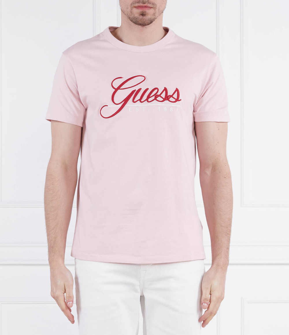 Футболка SS CN GUESS 3D EMBRO GUESS - розовый(M3GI25 K8FQ4)