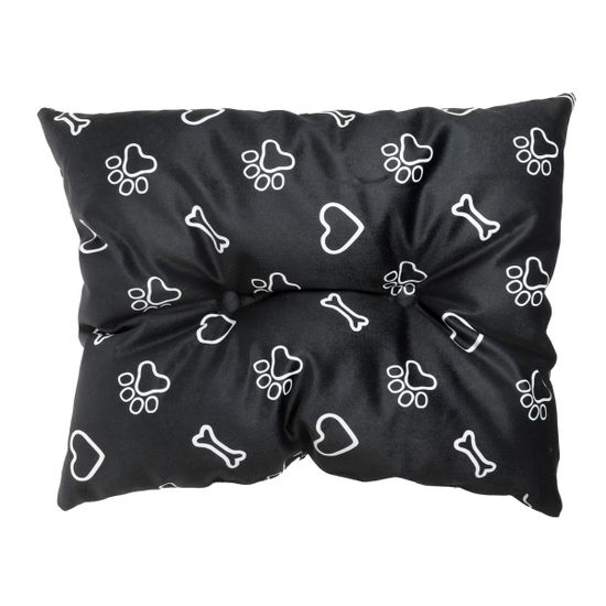 Gamma Лежанка прямоугольная "Лапки",черная, 520*450*170мм