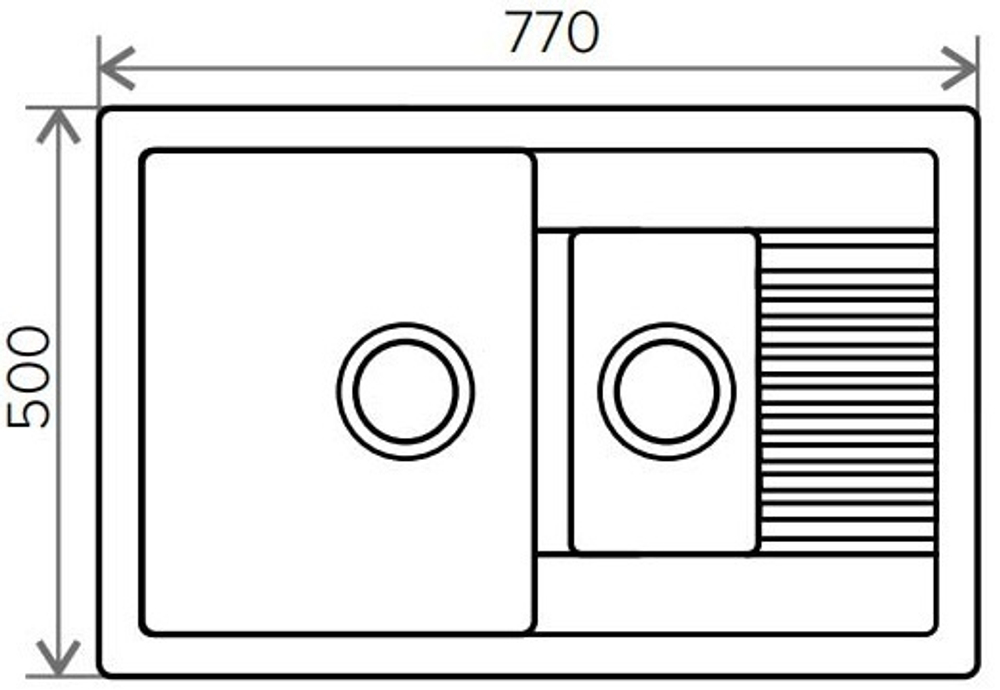 Мойка POLYGRAN F-21 терракот № 307