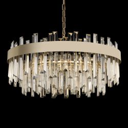 Citilux Лаура CL301282 Люстра хрустальная подвесная Шампань