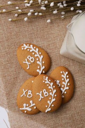 Пасхальные пряники яйца "ХВ"