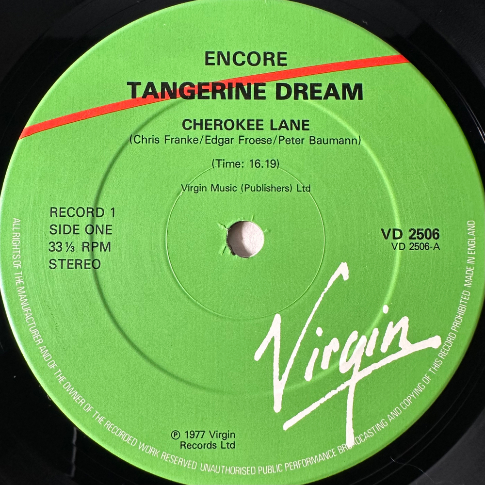 Tangerine Dream ‎– Encore 2LP (Англия 1977г.)