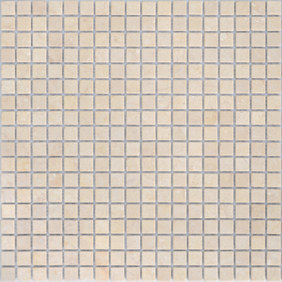 Мозаика LeeDo Caramelle: Pietrine - Botticino матовая 30,5x30,5х0,4 см (чип 15x15x4 мм)