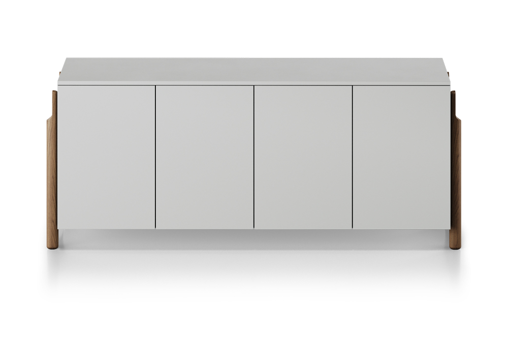 Тумба Basic 4 двери ширина 170 см (светло-серый)