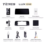 Магнитола Toyota Sienna 4 XL40 2020-2024 - Teyes LUX ONE монитор 12.3" 2K QLED на Android 10, CarPlay, 4G SIM-слот, 6/128ГБ