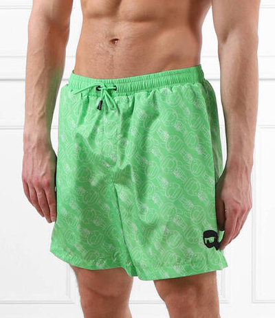 Ikonik 2.0 aop med boardshorts Karl Lagerfeld - зеленый(230M2212)