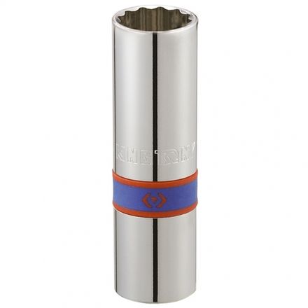 Цена на KING TONY (463016R) Головка свечная двенадцатигранная 1/2", 16 мм, резиновый фиксатор