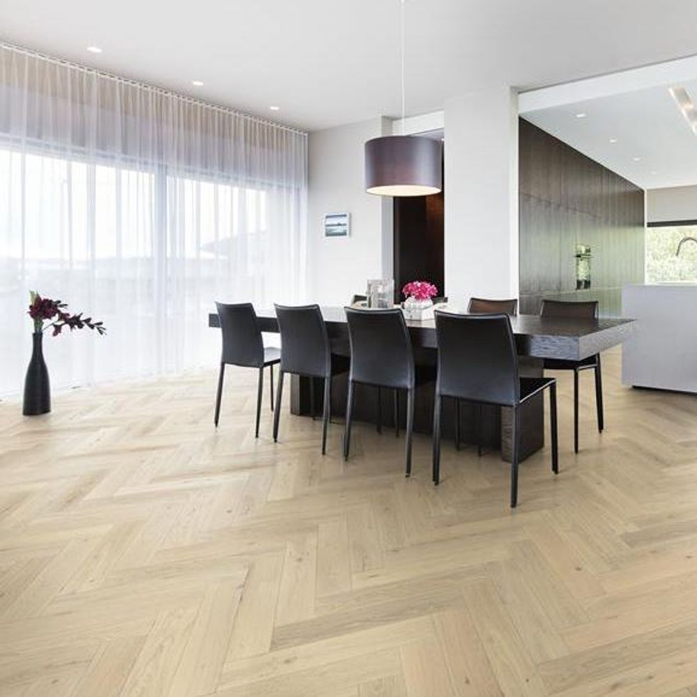 Инженерная доска Kahrs Дуб CD, Белое масло White oil