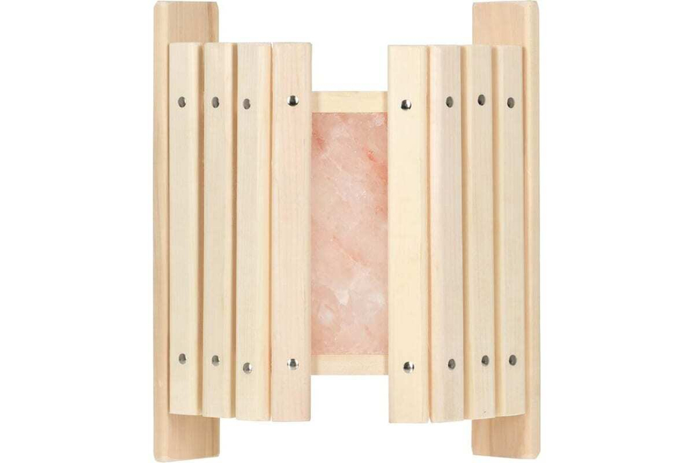 АБАЖУР УГЛОВОЙ, 34Х13Х40 СМ С ГИМАЛАЙСКОЙ СОЛЬЮ, ЛИПА БАННЫЕ ШТУЧКИ В КОР./2