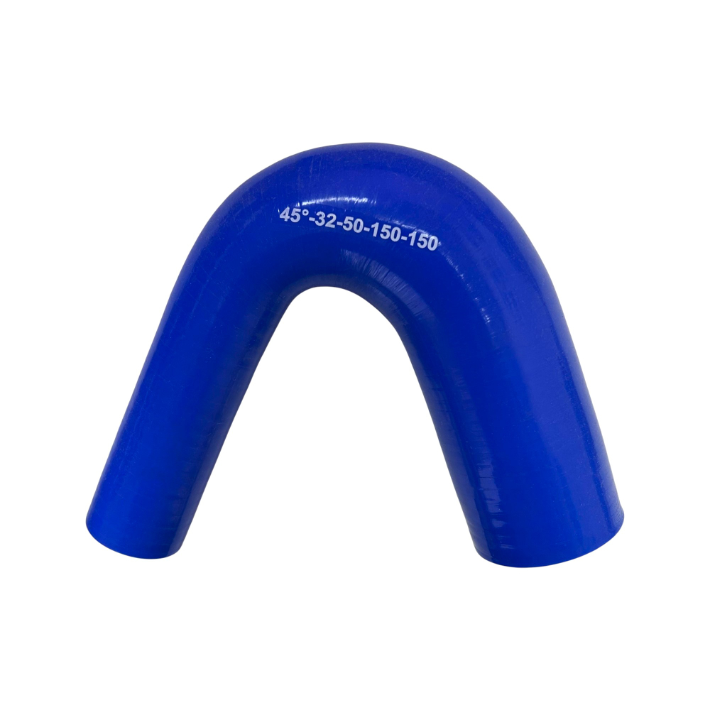 Патрубок силиконовый угловой 45° с переходом