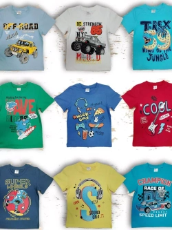 Футболка для садика и школы.Набор 9 шт.мальчик