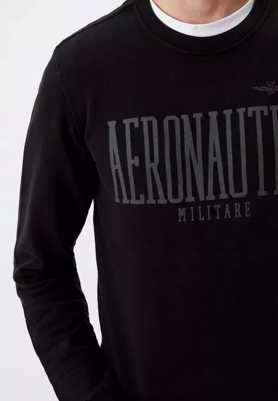 Свитшот с буквенным принтом AERONAUTICA MILITARE