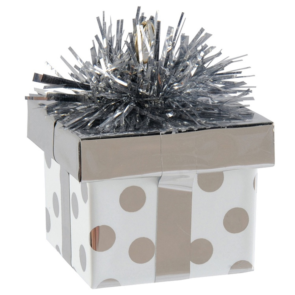 Грузик для шара Подарок 170гр (Серебро)