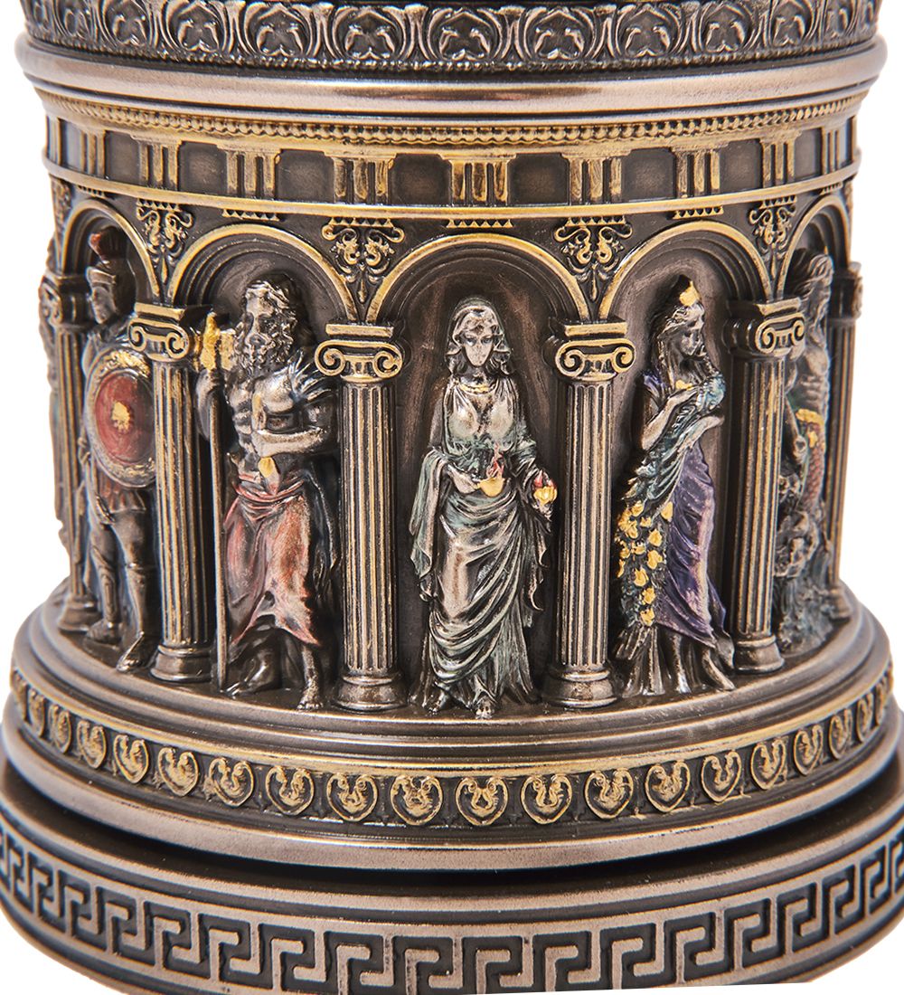 Veronese WS-1484 Шкатулка «Греческий пантеон» ротунда вращ.