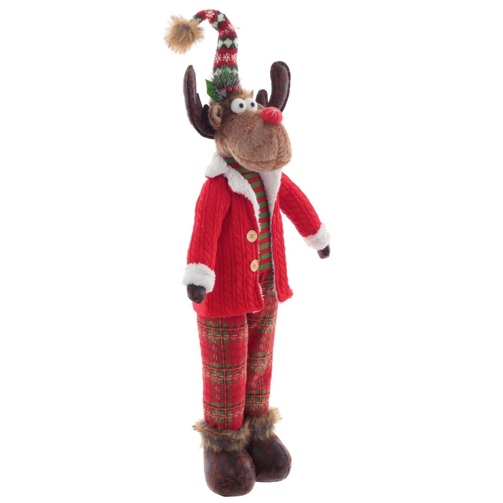 GAEM Игрушка набивная "Олень" (телескоп ноги), L29 W17 H98/48 см, 2в.