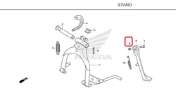 90203-KVB-900. NUT, SIDE STAND