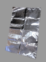 Огнеупорный коврик под печь, камин, в палатку. Фольгированный 60х50 см.