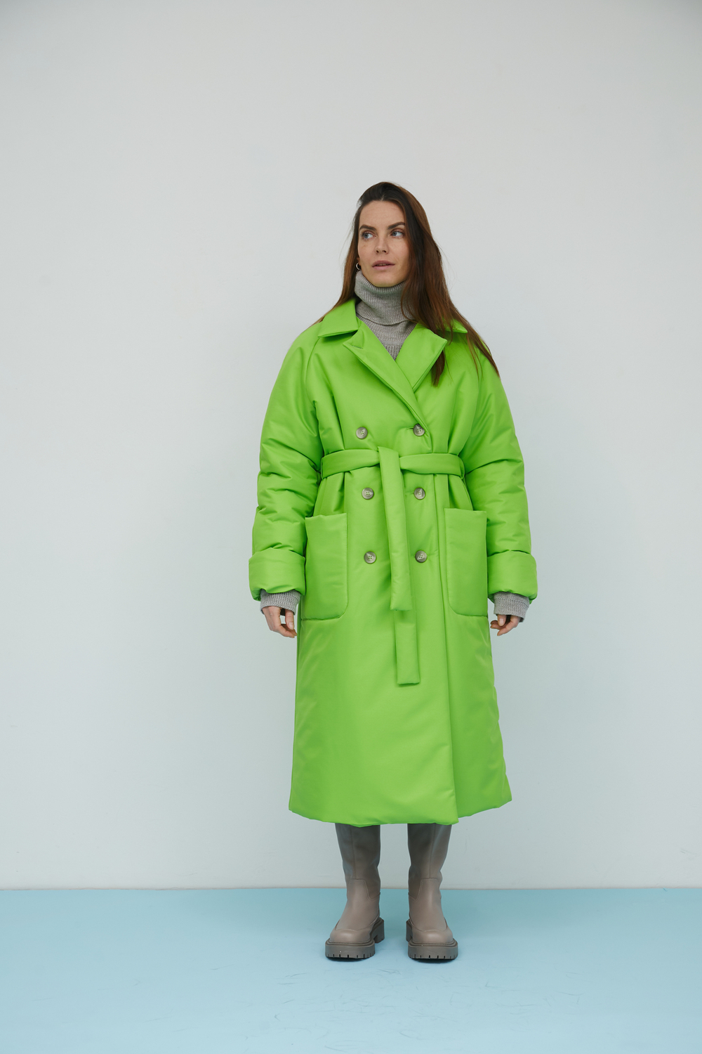 Плащ-пуховик