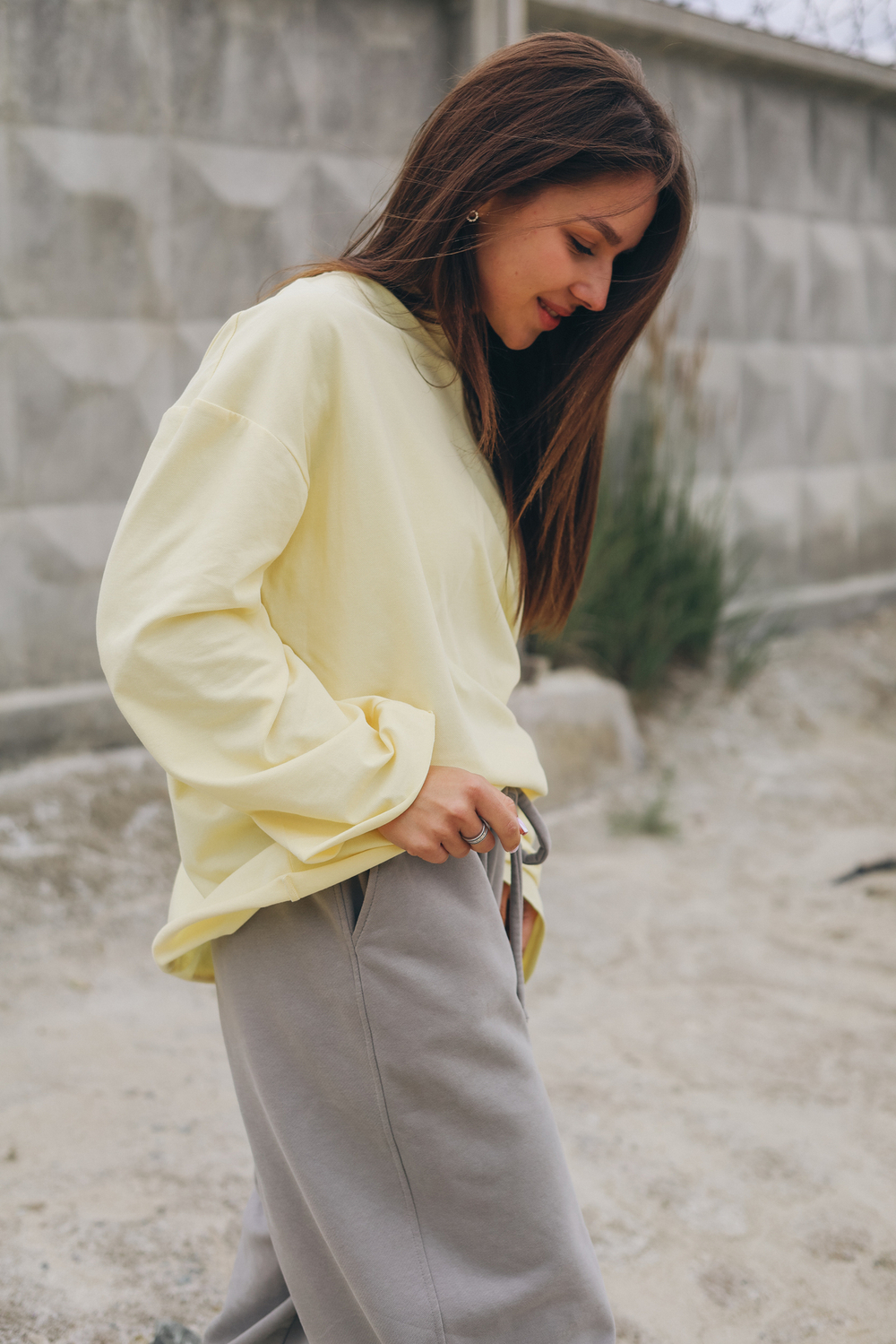 Лонгслив базовый Oversize