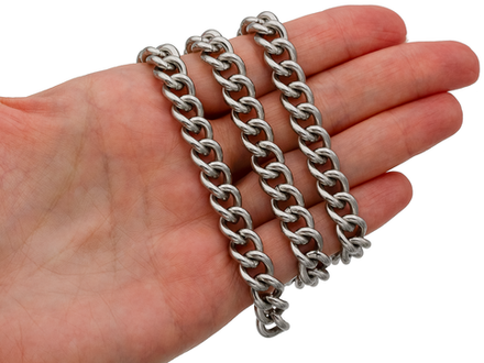 Цепь панцирная 9мм, сталь