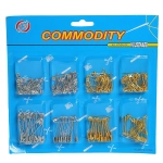 Булавки английские 160шт +-10шт. «Favorite Hous «, цвет золото и серебро