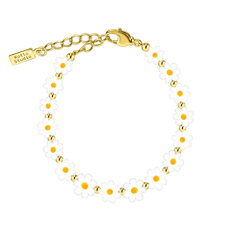 Браслет Сила Цветов – Белое золото