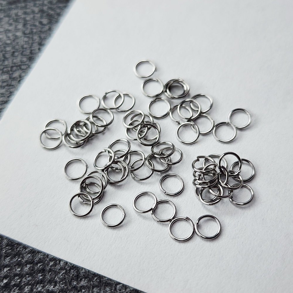 Колечки соединительные, сталь, р-р 3.5×0.4мм, цена за набор 50 шт