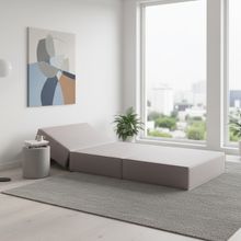 Кресло кровать раскладное с кантом бескаркасное 200х90 (стоун Вивальди)