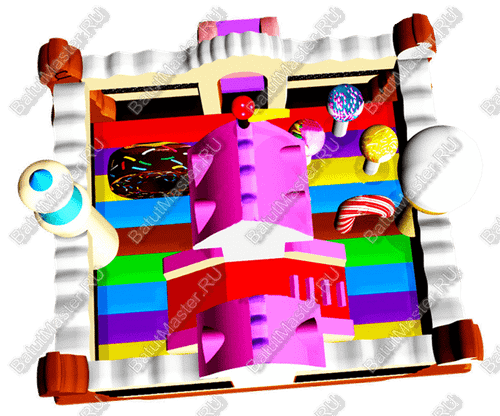 Надувной батут "Сладкий дворец"