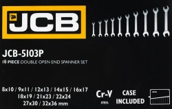 Набор ключей рожковых 10пр. JCB JCB-5103P