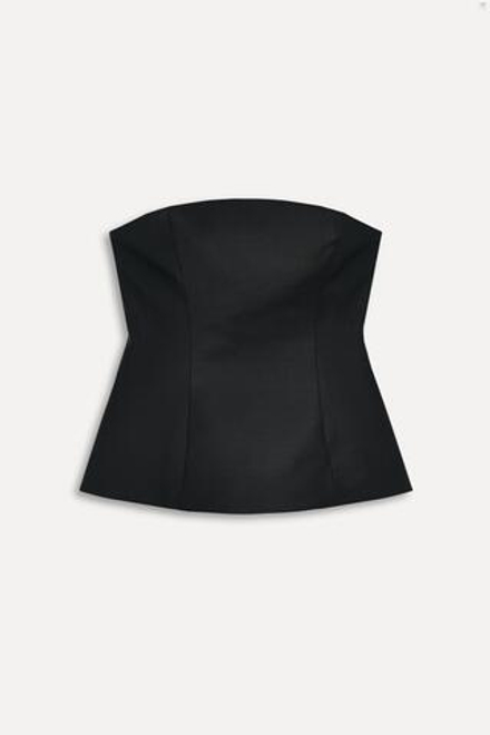 ZARA ТОП БЕЗ БРЕТЕЛЕЙ — 50TH ANNIVERSARY, ЧЕРНЫЙ