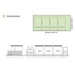 Набор емкостей в базу 1200 для бытовой химии и раздельного сбора мусора