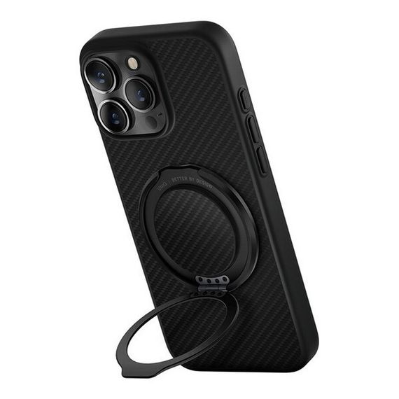 Чехол Uniq Keva Air Kevlar + GripFit Premium Mount MagSafe для iPhone 16 Pro Max Black (IP6.9P(2024)-KAGPBCB)