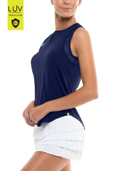 Женский топ теннисный Lucky in Love Luv Chill Out Tank Women - midnight