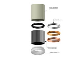 Ambrella Корпус светильника накладной для насадок D70mm MR16 Корпуса 70mm C7404