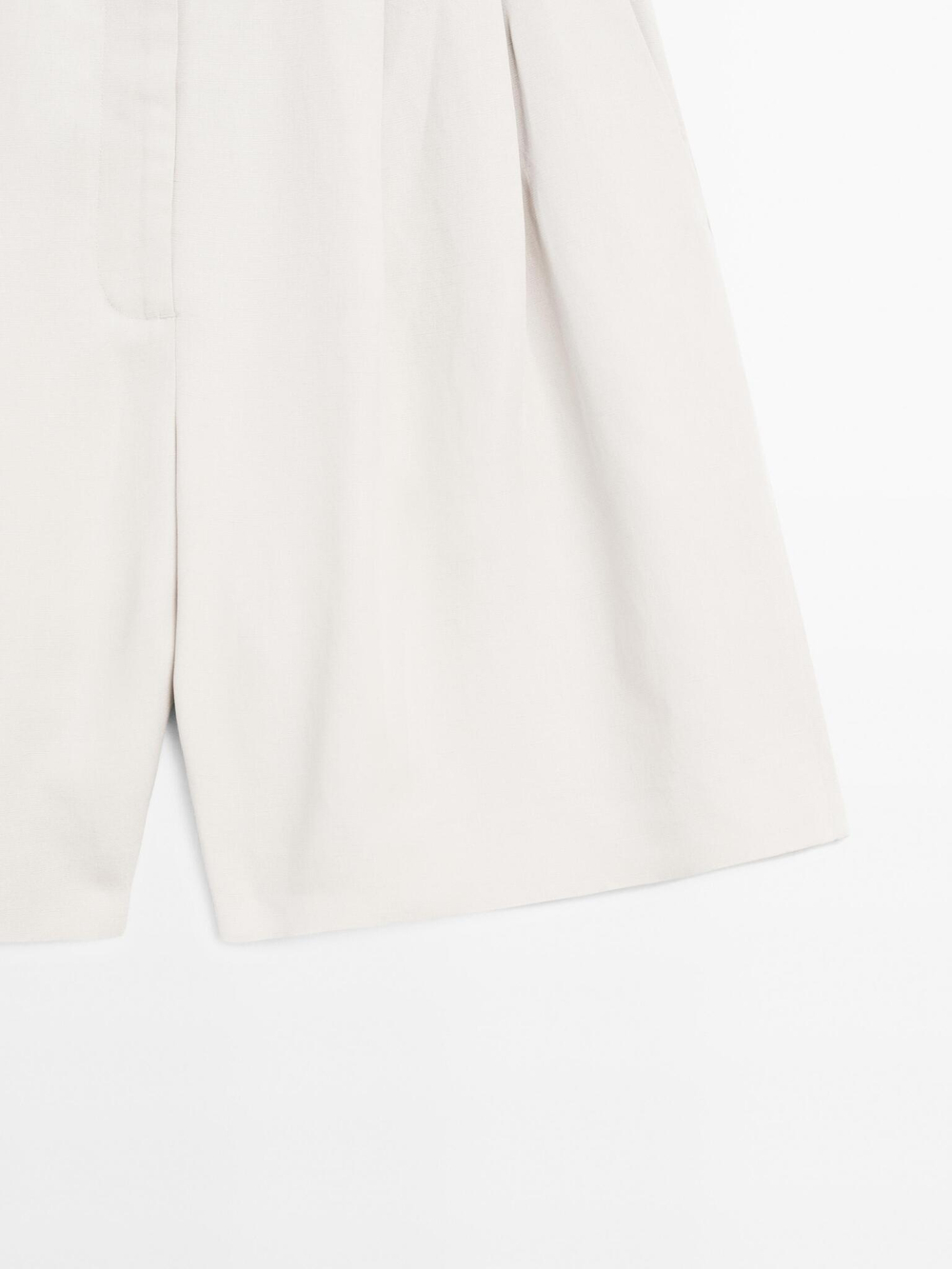 Massimo Dutti Плиссированные шорты, белый