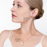 Кольцо из красного золота с фианитами