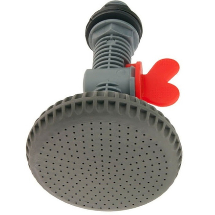 Душ-лейка с краном пластмассовый белый "Norton" 9см (100шт)